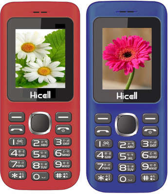 

Hicell C5 Combo of Two Mobiles(Red&Black$$Dark Blue&Black)