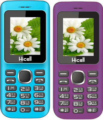 

Hicell C5 Combo of Two Mobiles(Blue&Black$$Violet&Black)