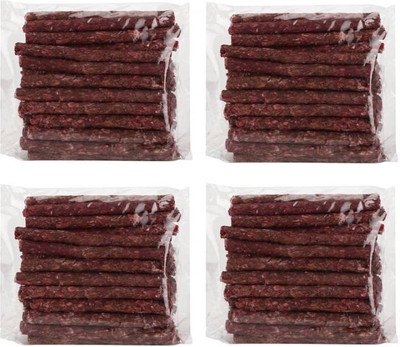 

SAWAY Twisted & Healthy Munchy Mutton Flavor @ kg Mutton Dog Chew(2 kg, Pack of 4)