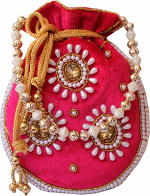 

Milan's creation WHTPOT002PI Potli(Pink)