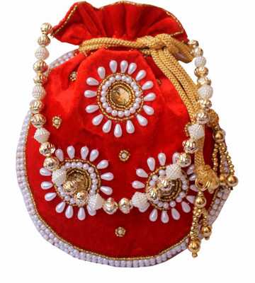 

Milan's creation WHTPOT001RD Potli(Red)
