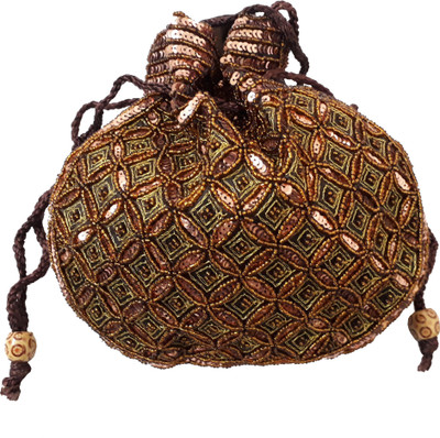 

HimalayaHandicraft Stylish Wedding/Party/Casual Potli(Brown)