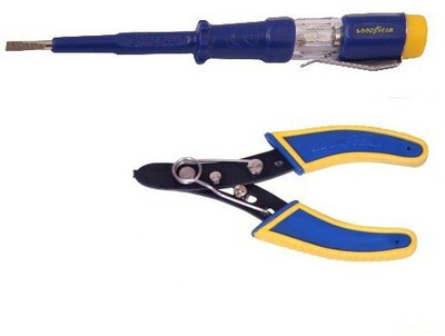 

Goodyear COMBO VOLTAGE TESTER + 5" WIRE STRIPPER Hand Tool Kit(2 Tools)
