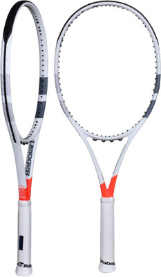 

Babolat PURE STRIKE 100 UNSTRUNG White, Red Unstrung Tennis Racquet(Weight - 300 g), Red;white
