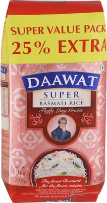 

Daawat Super Basmati Rice (Long Grain)(1 kg)