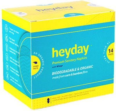 

HEYDAY ULTRA THIN 14 PACK PREMIUM BIODEGRADABLE SANITARY PADs Sanitary Pad(Pack of 14)