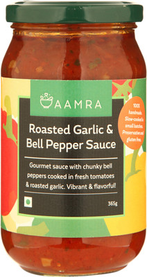 

AAMRA Roasted garlic & Bell Pepper Sauce Sauce(365 g)