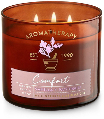 

Bath & Body Works Aromatherapy Comfort Vanilla & Patchouli Scented Candle(411 g)