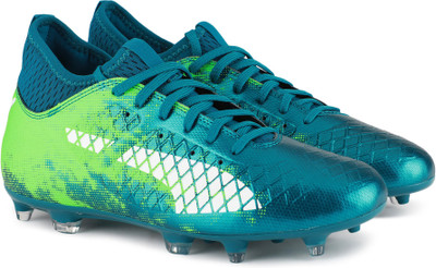 

Puma FUTURE 18.3 FG AG Football Shoes For Men(Multicolor, Deep lagoon-puma white-green gecko