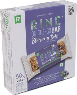 

Rine Bars Blueberry Bolt Granola Bar (Pack Of 6)(300 g, Pack of 6)