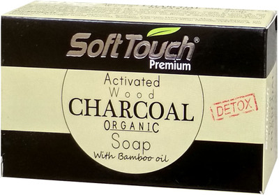 

Soft Touch CHARCOAL ORGANIC SOAP WITH BAMBOO OIL(100 g)
