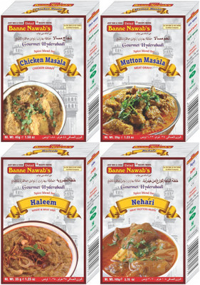 

Ustad Banne Nawab's CHICKEN & MUTTON ( MASALA ) & HALEEM & NEHARI - 4 PACK(4 x 55 g)