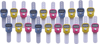 

Sunrise Small Size Multicolor Electronic Finger Counter (Pack Of 20 Pc) Digital Tally Counter(Multicolor Pack of 20)