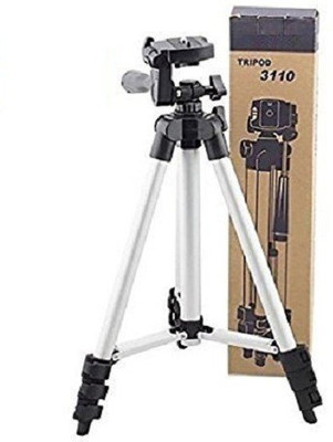 

AVMART Silver 3110 Portable & Foldable Camera - Mobile Tripod With Mobile Clip Holder Bracket , Fully Flexible Mount Cum Tripod , Standwith Three-dimensional Head & Quick Release Plate Only 150 gm (40.2 Inch) Tripod Kit(Silver, Supports Up to 2.75 g)