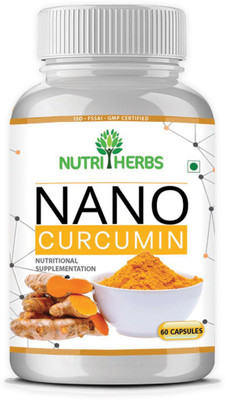 Nutriherbs Nano Curcumin longa - Turmeric Extract 60 Capsules for Men & Women Supplement (Pack of 1)(60 No) Nutriherbs Nano Curcumin longa - Turmeric Extract 60 Capsules for Men & Women Supplement (Pack of 1)(60 No)