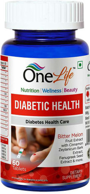 

OneLife Diabetic health (850 mg) : Fenugreek, Vitamin C, Alpha Lipoic Acid, Bitter Melon(850 mg)