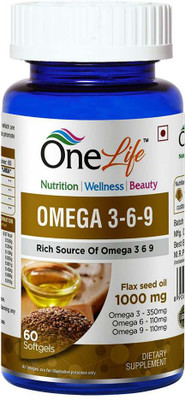 

OneLife Omega 3-6-9 (1610 mg) : Blood Pressure and Cholesterol(1000)