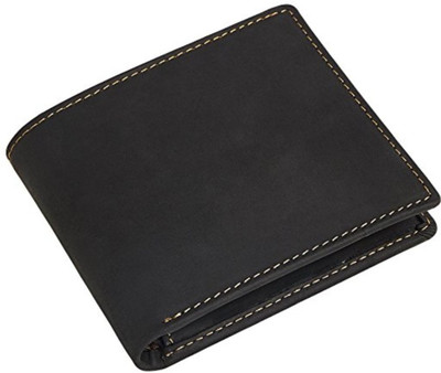 

SOFTA RETAIL Men Black Genuine Leather Wallet(8 Card Slots)