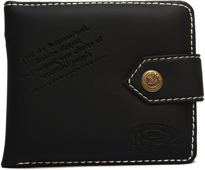 

Glitters Men Black Artificial Leather Wallet(3 Card Slots)
