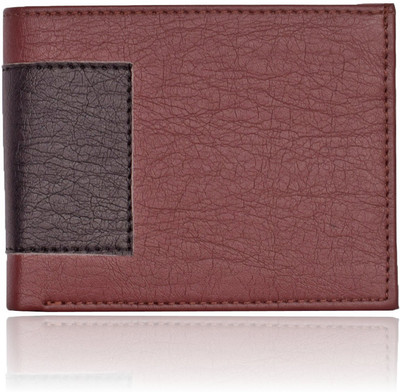 

Accezory Men Brown Artificial Leather Wallet(8 Card Slots), Brown-black