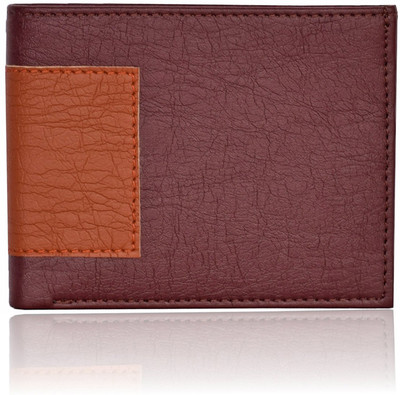 

Bizarre Kraftz Men Brown Artificial Leather Wallet(8 Card Slots), Brown-tan