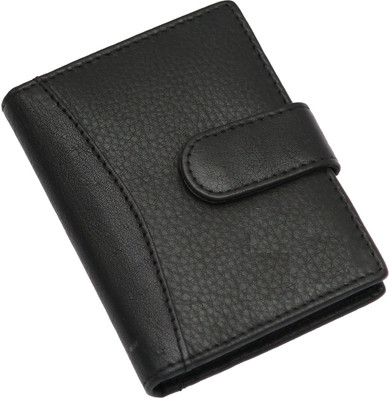 

FOSSO Men Black Artificial Leather Card Holder(12 Card Slots)