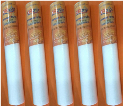 

Orange 5 Pcs Spun Filter for RO Purifier 20" Wound Filter Cartridge(., Pack of 5)