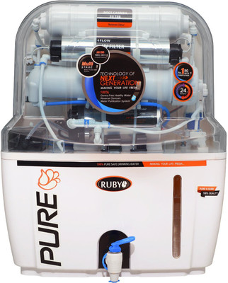 

Ruby Economical 12 L RO + UV Water Purifier(White & Blue)
