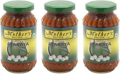 

Mother's Recipe Andhra Avakaya (Pack of 3) Mango Pickle(300 g, Pack of3)