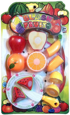 

Sakshi Enterprises Realistic Sliceable Fruits Velcro Cutting play toy set 12 pcs