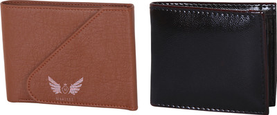 

Martell Men Black, Brown Artificial Leather Wallet(4 Card Slots)