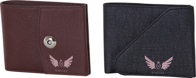 

Martell Men Black Artificial Leather Wallet(4 Card Slots), Brown