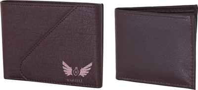 Martell Men Brown Artificial Leather Wallet(6 Card Slots)