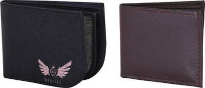 

Martell Men Brown Artificial Leather Wallet(4 Card Slots), Black