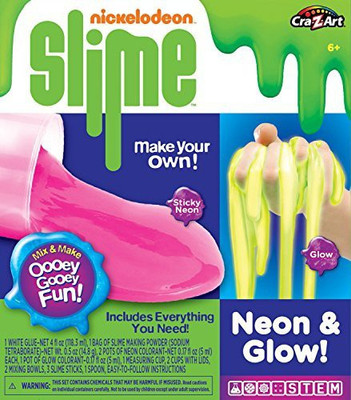 

Nickelodeon Nickleodeon Cra-Z-Slime Glow And Neon Boxed Kit Z
