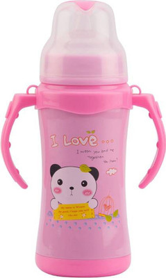 

Croox Stainless Steel Feeding/Straw/Sipper Bottle (Pink) - 240 ml(Pink)