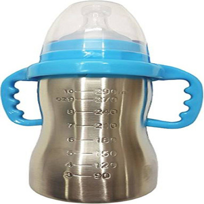 

Babique Thermal Insulation Stainless Steel Baby Feeding Bottle - 290 ml (Blue) - 290 ml(Blue)