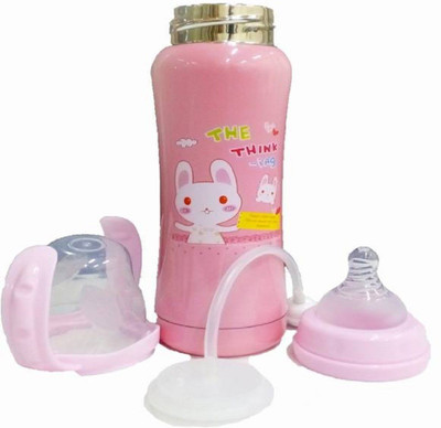 

Babique 180ML Thermal Insulation Stainless Steel Baby Feeding Bottle (Pink) - 180 ml(Blue)