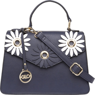

Globus Floral Motif Small Handbag Sling Bag(Blue, 11 inch)