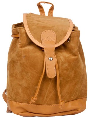 

Aliado Velvet Solid Beige Backpack P4V634 Backpack(Brown, 5 inch)