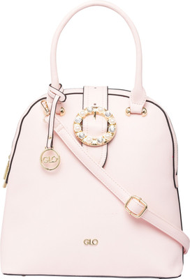 

Globus Buckle Detail Tote Handbag Shoulder Bag(Pink, 13 inch)