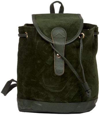 

Aliado Velvet Solid Green Backpack P5V634 Backpack(Green, 5 inch)