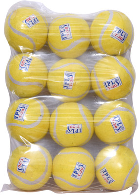 

sbs super IPL T20 CRICKET TENNIS BALL (light , 12pcs. , yellow ) Tennis Ball(Pack of 1, Yellow)