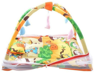 

Croox Multicolor Baby Bedding with Mosquitoes Net( Baby Bed with Mosquito Net) Standard Crib(Fabric, Multicolor)