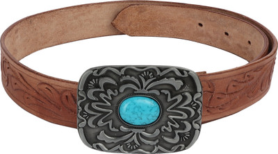 

SRI Men Casual Brown Genuine Leather Belt