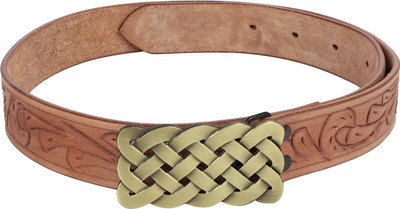 

SRI Men Casual Brown Genuine Leather Belt