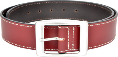 

Allen Cooper Men Formal Maroon Genuine Leather Belt, Mehroon