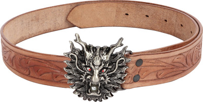

SRI Men Casual Brown Genuine Leather Belt