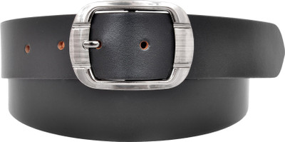 

Ajeraa Men Casual Black Genuine Leather Belt