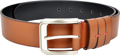 

Allen Cooper Men Casual Tan Genuine Leather Belt